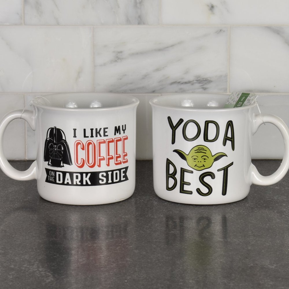 Star Wars Mugs Set of - Yoda Best & I Like My Coffee on the Dark Side
